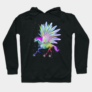 Pegasus Rainbow Horse Unicorn Design Hoodie